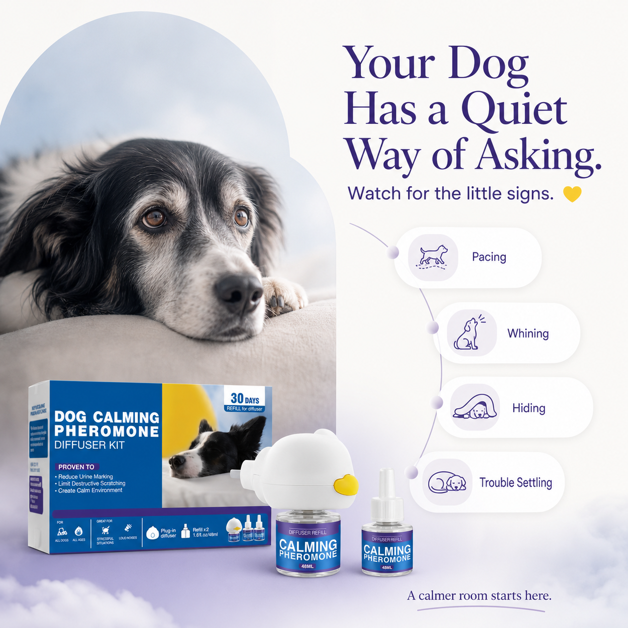 SeraPup Calm Cloud Pheromone Diffuser