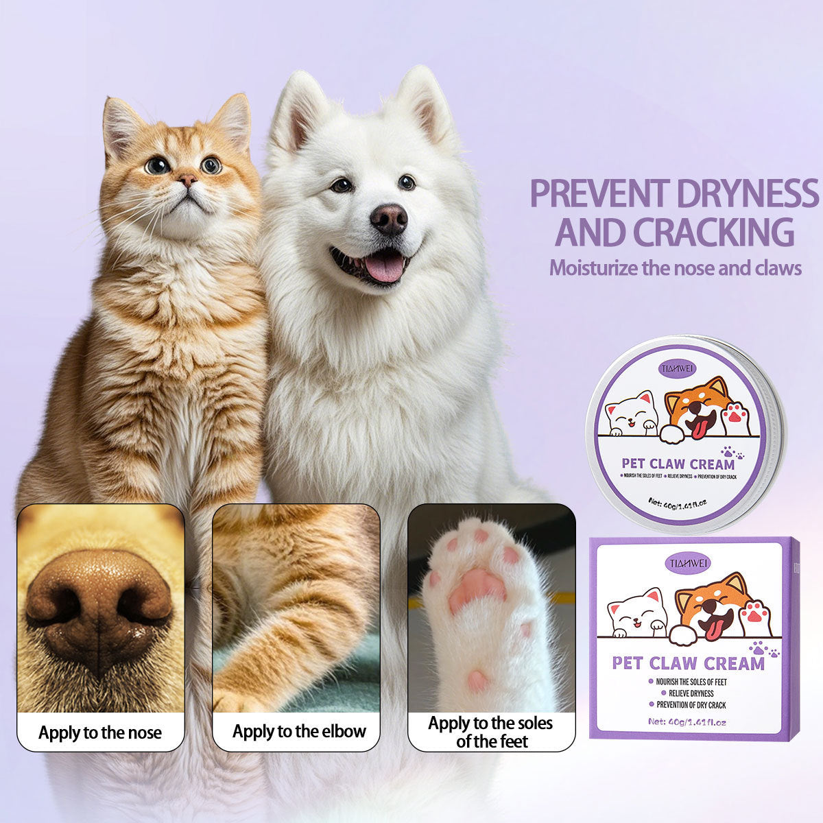 SeraPup Soft Steps Pet Claw Cream