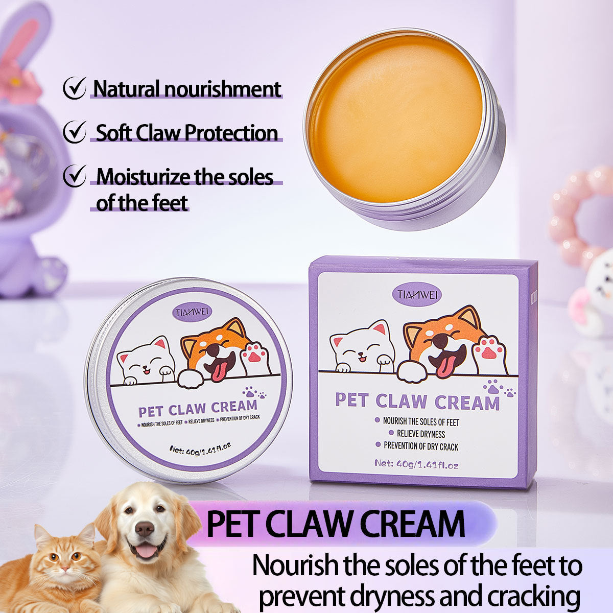 SeraPup Soft Steps Pet Claw Cream